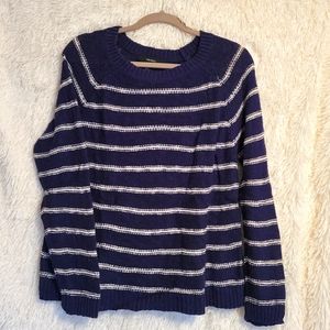Navy Striped Sweater
